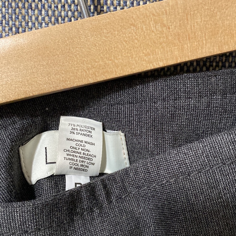 NWOT Lot of 2 LOFT pants charcoal gray & black size 10 - Picture 7 of 7